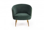 CROWN armchair dark green / gold