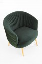 CROWN armchair dark green / gold