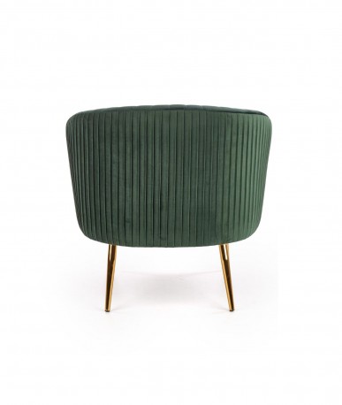 CROWN armchair dark green / gold