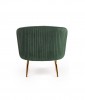 CROWN armchair dark green / gold