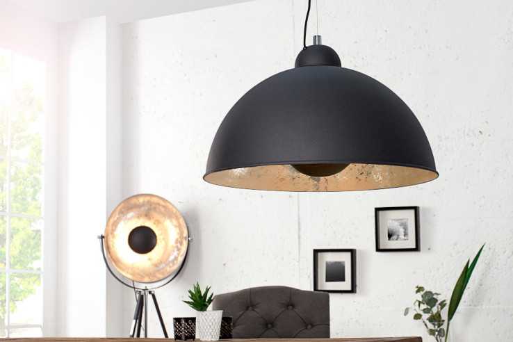 Hängeleuchte Studio schwarz silber