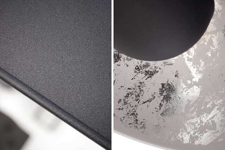 Hängeleuchte Studio schwarz silber