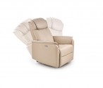 PARADISE armchair with electric folding function and cradle function