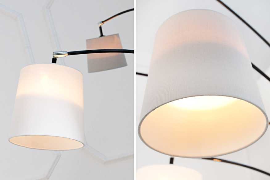 NIVÅ - SVART/VIT/LJUSGRÅ GOLVLAMPA