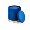 MONTY set of 2 poufs, navy blue