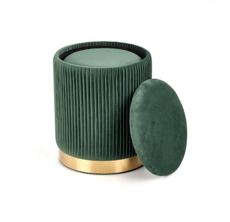 MONTY set of 2 poufs, dark green