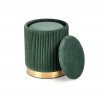 MONTY set of 2 poufs, dark green