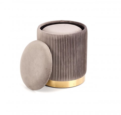 MONTY set of 2 poufs, gray