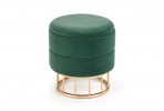 MINTY pouf, dark green / gold