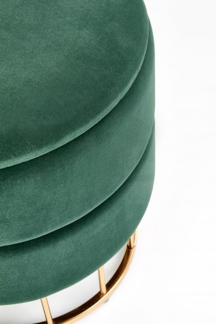MINTY pouf, dark green / gold