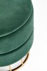 MINTY pouf, dark green / gold