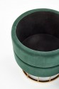 MINTY pouf, dark green / gold