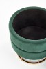 MINTY pouf, dark green / gold