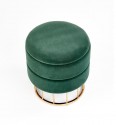 MINTY pouf, dark green / gold