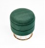 MINTY pouf, dark green / gold