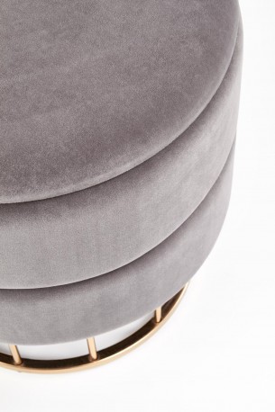 MINTY pouf, gray / gold