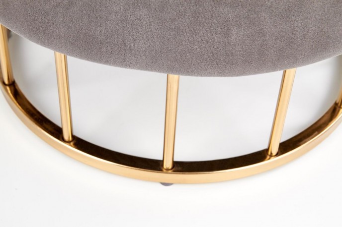 MINTY pouf, gray / gold
