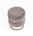MINTY pouf, gray / gold