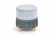 COSBY pouf light blue / gold