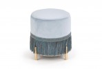 COSBY pouf light blue / gold