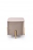 CORNO pouf dark gray / gold