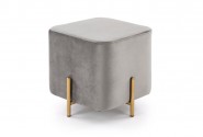 CORNO pouf dark gray / gold