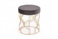 FERRERO pouf gray / gold