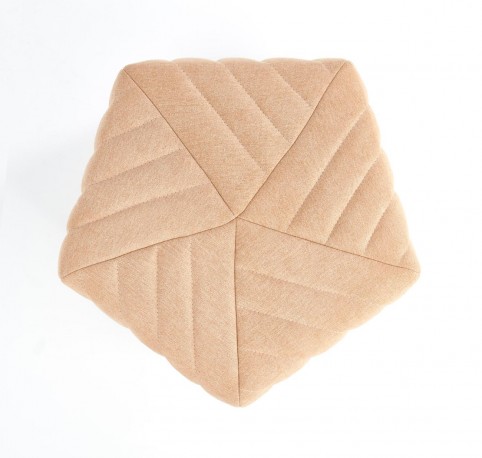HEXA 2 beige pouf