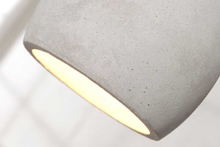 Hängeleuchte Cement grau 3er Beton