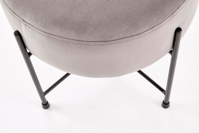 NIVA pouf gray / black