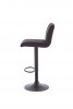H-89 bar stool - dark gray / black