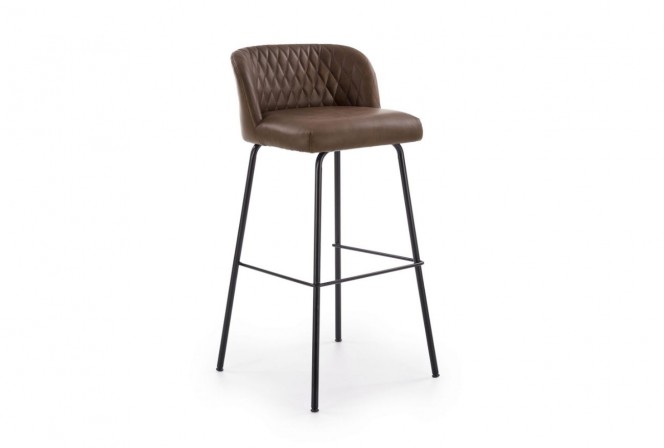 H92 bar stool dark brown