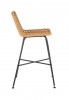 H97 bar stool natural - black