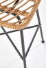 H97 bar stool natural - black