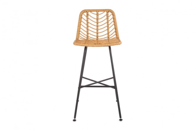 H97 bar stool natural - black 2
