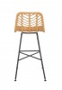 H97 bar stool natural - black