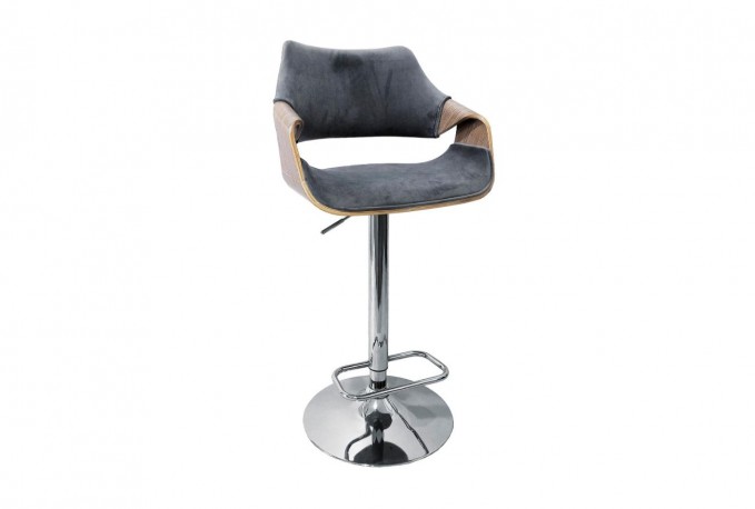 H-98 bar stool light oak / gray
