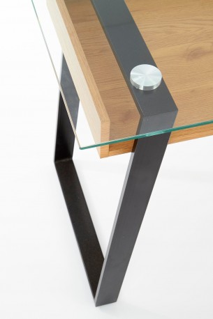 B36 desk golden oak / black