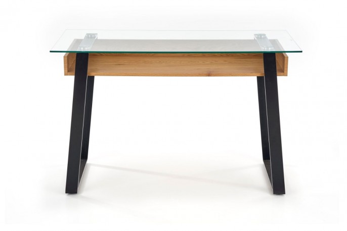 B36 desk golden oak / black