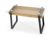 B36 desk golden oak / black