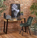 B36 desk golden oak / black
