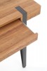 B39 desk honey walnut - black