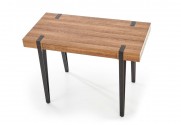 B39 desk honey walnut - black