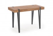 B39 desk honey walnut - black