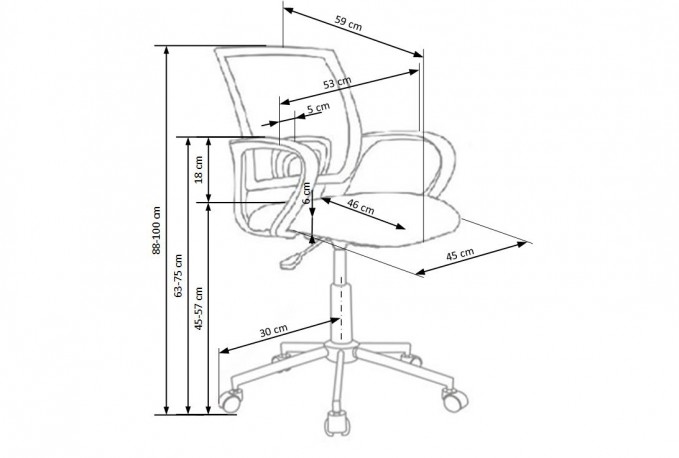 IBIS FREESTYLE office chair for kids - multicolored