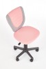 TOBY office chair for kids - pink/gray