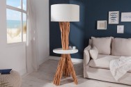 TOP - 153cm golvlampa i drivved
