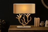 Table lamp coral 58cm beige wood