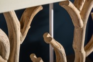 Table lamp coral 58cm beige wood