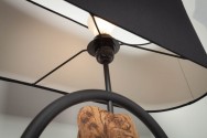 Table lamp Elements 58cm black acacia